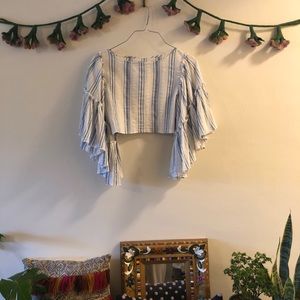 Cropped flamenco top